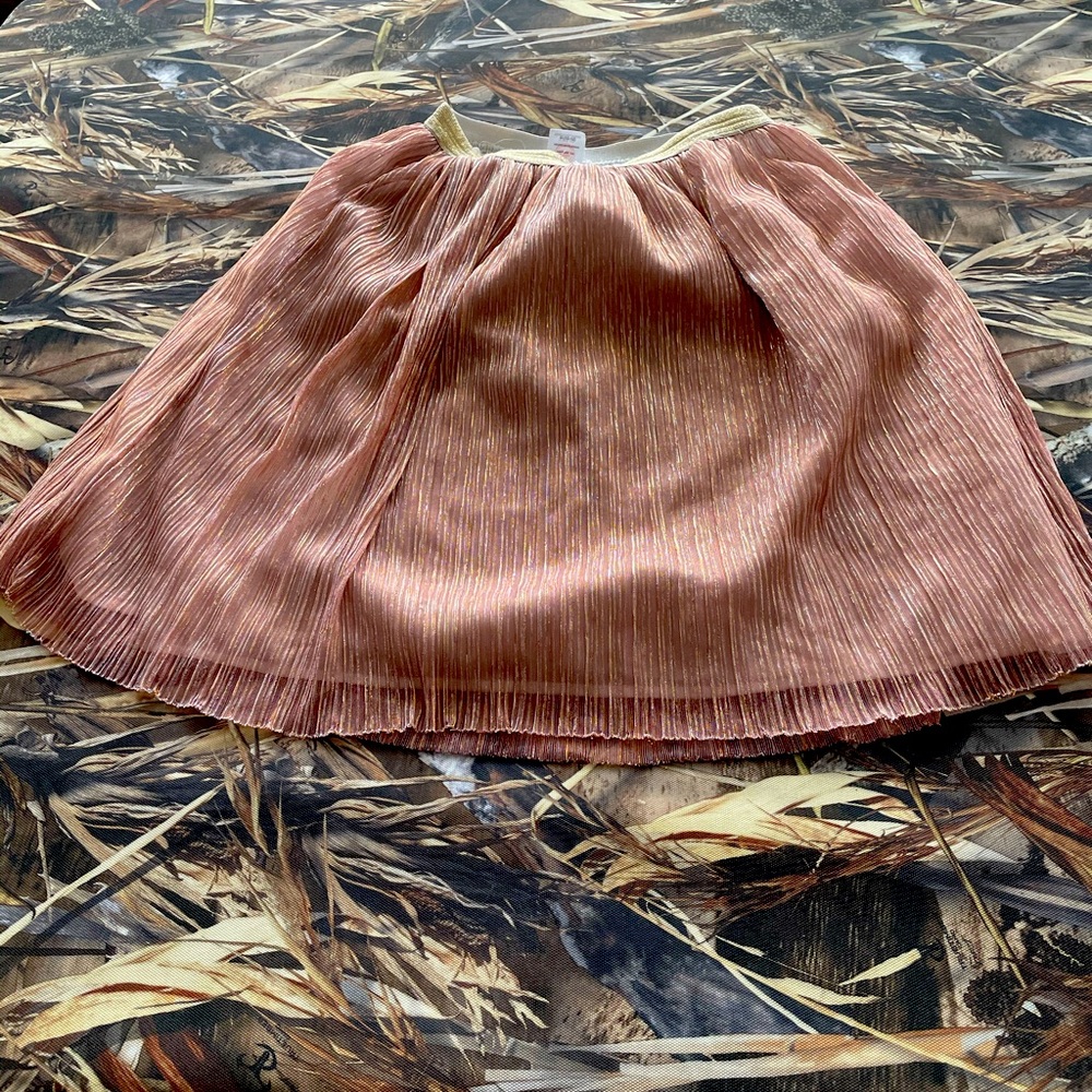Girls pink shimmer skirt